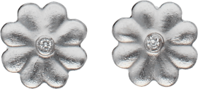Pendientes / Colgante con Cadena Oro Blanco y Diamantes talla brillante. 7,42 g
