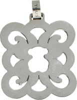 Colgante cuadrado Plata Joyería Tous. 15,20 g
