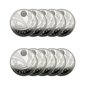Lote de 10 Monedas de 12 Euros 180 g