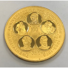 Moneda Islas Caimán 100 Dollars Oro 1978 22,68 g