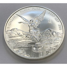 Moneda México Libertad Plata 2017 5 oz