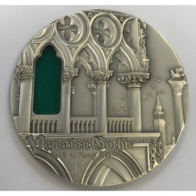 Moneda Palaos 10 Dollars Venetian Gothic Plata 2013 2 oz