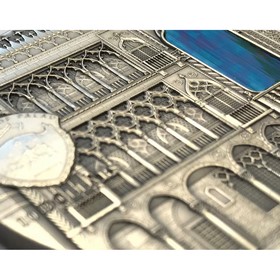 Moneda Palaos 10 Dollars Venetian Gothic Plata 2013 2 oz