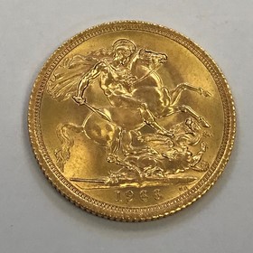 Moneda Reino Unido Libra Oro 1966 7,99 g