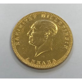 Moneda Turquía 500 Kurush Oro 1949 36,08 g