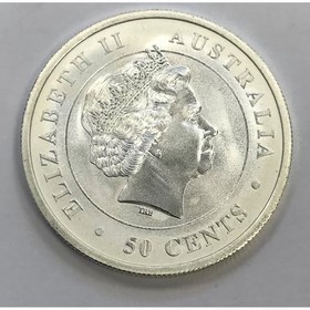 Moneda Australia 50 Cent Tiburón Martillo  Plata 2015 1/2 oz