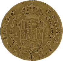 Moneda Carlos IIII 1 Escudo Oro 1798 Madrid MF 3,38 g
