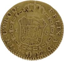 Moneda Carlos IIII 1 Escudo Oro 1799 Madrid MF 3,33 g