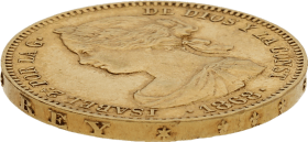 Moneda Isabel II 10 Escudos Oro 1868 Madrid 8,35 g
