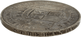 Moneda I República  5 Pesetas Plata 1870 SNM 24,82 g