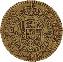Moneda Carlos III 1 Escudo Oro 1785 Madrid DV 3,36 g