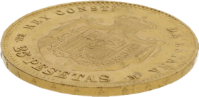 Moneda Alfonso XII 25 Pesetas Oro 1879 EMM 8,02 g