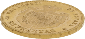 Moneda Alfonso XII 25 Pesetas Oro 1880 MSM 8,06 g