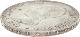 Moneda Alfonso XIII 5 Pesetas Plata 1891 PGM 24,86 g