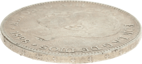 Moneda Alfonso XIII 5 Pesetas Plata 1898 SGV 24,45 g