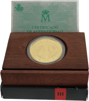 Moneda Juan Carlos I 80000 pesetas Oro 1991 27 g