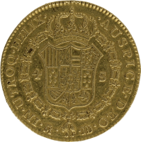 Moneda Carlos III 4 Escudos Oro 1782 Madrid JD 13,44 g