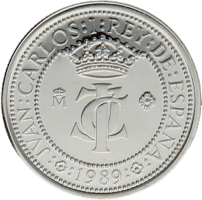 Moneda Juan Carlos I 200 Pesetas Plata 1989 3,90 g