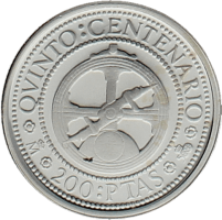 Moneda Juan Carlos I 200 Pesetas Plata 1989 3,90 g