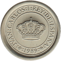 Moneda Juan Carlos I 100 Pesetas Plata 1989 2 g
