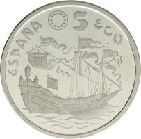 Moneda Juan Carlos I 5 Ecu Plata 1995 33,62 g