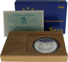Moneda Juan Carlos I 5 Ecu Plata 1995 33,62 g