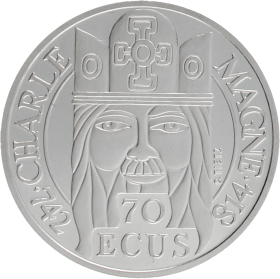 Moneda Francia 500 Francos Platino 1990 19,96 g