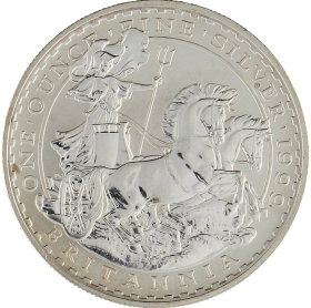 Moneda Reino Unido 2 Pounds Britannia Plata 1999 32,55 g