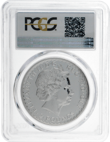 Moneda Reino Unido 2 Pounds Britannia PCGS MS 69 Plata 2012 31,10 g