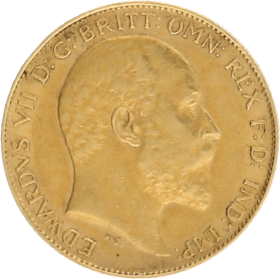 Moneda Reino Unido 1/2 Libra Oro 1902 3,99 g