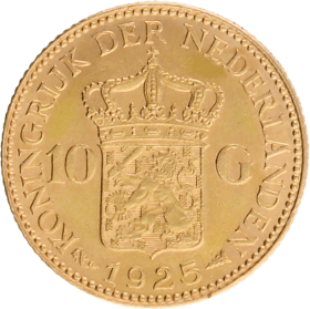 Moneda Holanda 10 Gulden Oro 1925 6,71 g