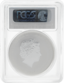 Moneda Australia 1 Dollar año lunar Caballo PCGS MS 70 Plata 2014 31,10 g