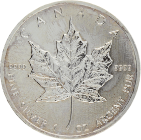 Moneda Canadá 5 Dollars Maple Leaf Plata 2013 31,38 g