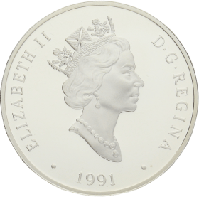 Moneda Canadá 20 Dollars The Havilland Beaver Plata 1991 30,96 g