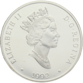 Moneda Canadá 20 Dollars Havilland Gypsy Moth Plata 1992 30,84 g