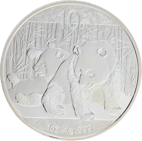 Moneda China 10 Yuan Panda Plata 2010 31,10 g