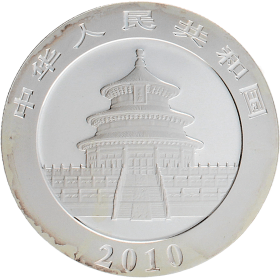 Moneda China 10 Yuan Panda Plata 2010 31,10 g