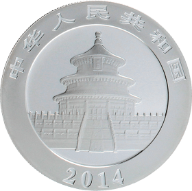 Moneda China 10 Yuan Panda Plata 2014 31,10 g