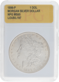 Moneda Estados Unidos 1 Dollar Morgan NPG MS65 Plata 1896 26,70 g