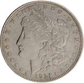 Moneda Estados Unidos 1 Dollar Morgan Plata 1921 26,74 g