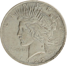 Moneda Estados Unidos 1 Dollar Peace Plata 1922 26,71 g
