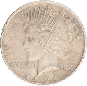 Moneda Estados Unidos 1 Dollar Peace Plata 1924 26,68 g