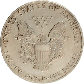 Moneda Estados Unidos 1 Dollar Eagle Plata 1990 31,10 g