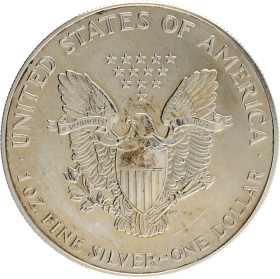 Moneda Estados Unidos 1 Dollar Eagle Plata 1993 31,10 g