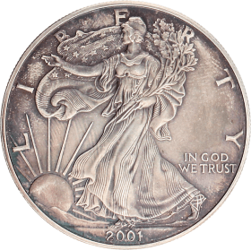 Moneda Estados Unidos 1 Dollar Eagle Plata 2001 31,10 g