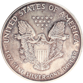 Moneda Estados Unidos 1 Dollar Eagle Plata 2001 31,10 g