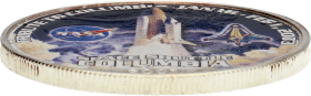 Moneda Estados Unidos 1 Dollar Eagle tribute to Columbia coloreada Plata 2003 31,17 g