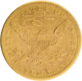 Moneda Estados Unidos 10 Dollars Liberty Oro 1886 San Francisco 16,69 g