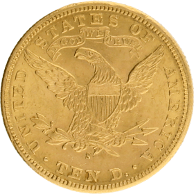 Moneda Estados Unidos 10 Dollars Liberty Oro 1886 San Francisco 16,71 g
