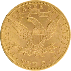 Moneda Estados Unidos 10 Dollars Liberty Oro 1893 Philadelphia 16,72 g